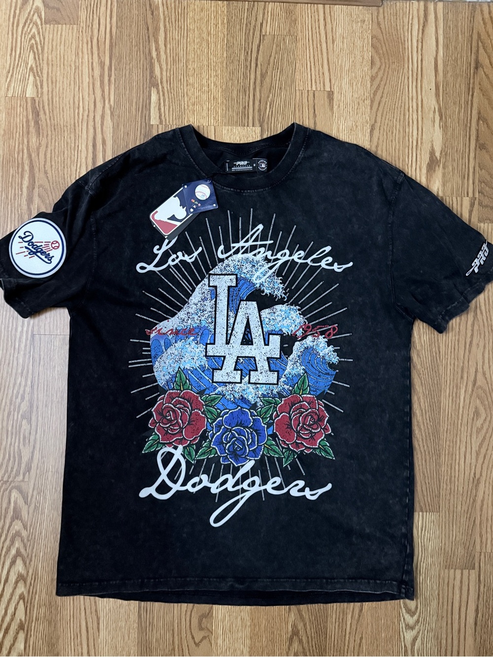 Los Angeles Dodgers Black Graphic Short-Sleeve Tee